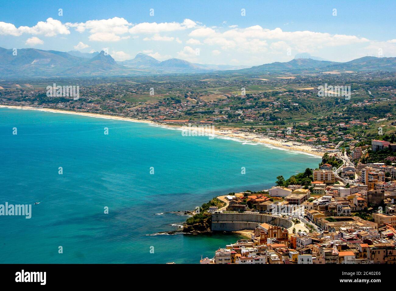 Castellammare del Golfo ist eine italienische Stadt in der Provinz Trapani in Sizilien (Italien). Stockfoto