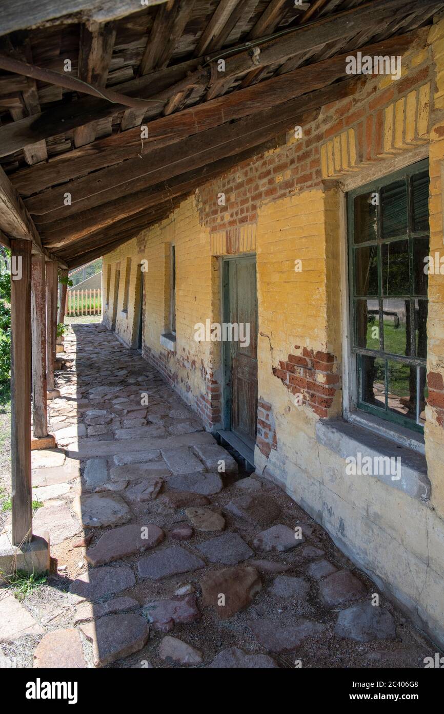 Veranda Shamrock Hartley Historic Village Central Tablelands NSW Australien Stockfoto