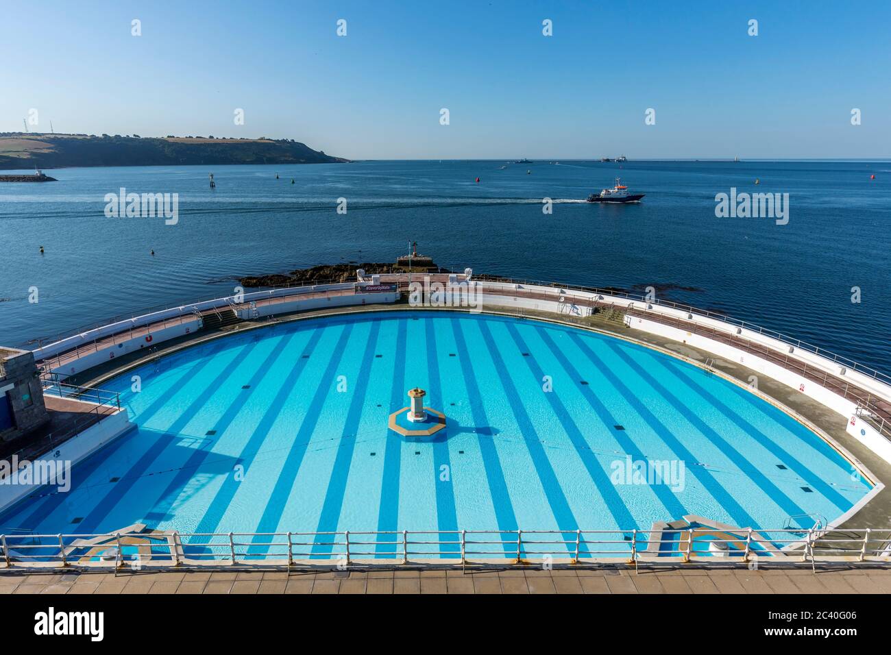 Tinside Lido; Plymouth Sound; Devon; Großbritannien Stockfoto