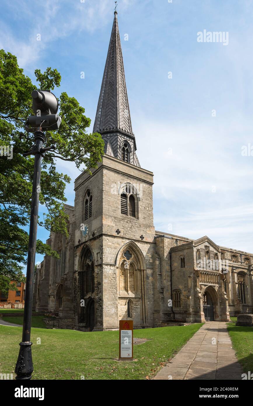 St. Nicholas Chapel Kings Lynn, Ansicht der St. Nicholas Chapel aus dem 14. Jahrhundert, die sich im nördlichen Ende des historischen King's Lynn in Norfolk, England, Großbritannien, befand Stockfoto