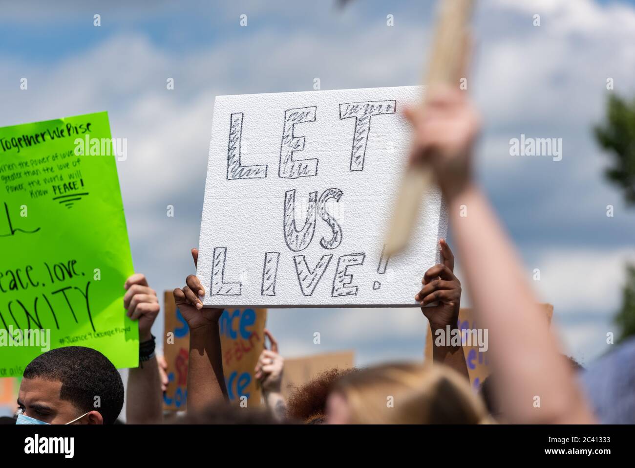 Black Lives Matter Protest Stockfoto
