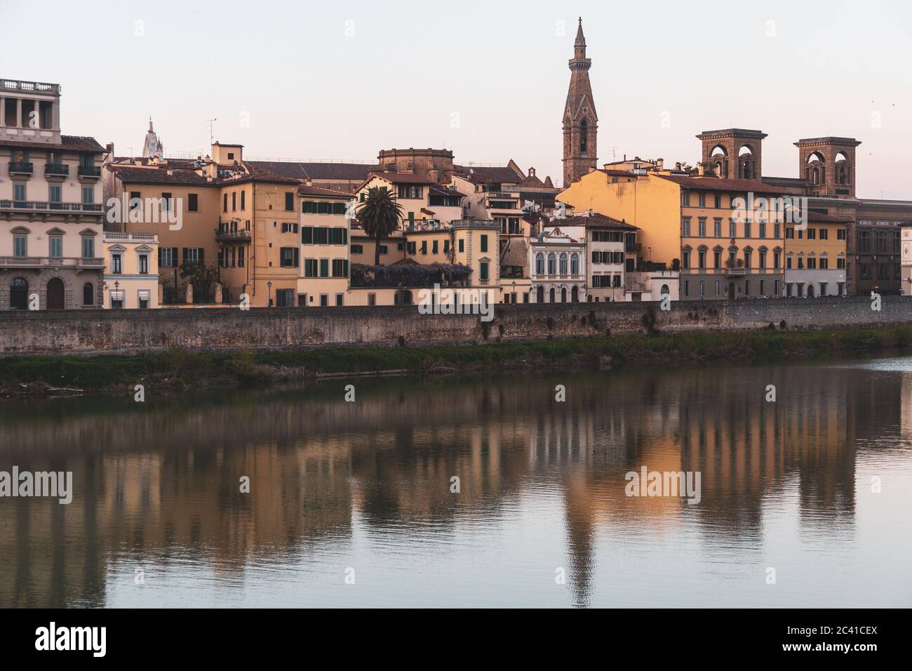 Reflejos de la ciudad de Florencia, Italien Stockfoto