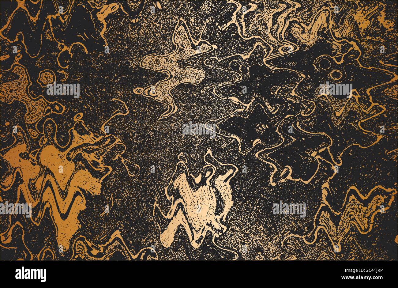 Verquerte Überzug-Textur aus goldenem Stoff. Textil mit östlichen floralen Ornamenten, Blättern und Blumen. Grunge Hintergrund. Abstrakter Halbton Vektor ill Stock Vektor