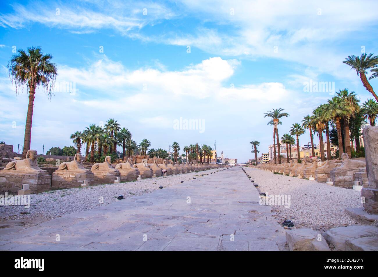 Alte Ruinen des Luxor-Tempels, UNESCO-Weltkulturerbe, Luxor, Ägypten. Stockfoto
