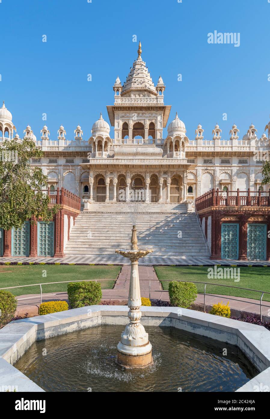 Jaswant Thada, ein Kenotaph direkt außerhalb der Stadt Jodhpur, Rajasthan, Indien Stockfoto