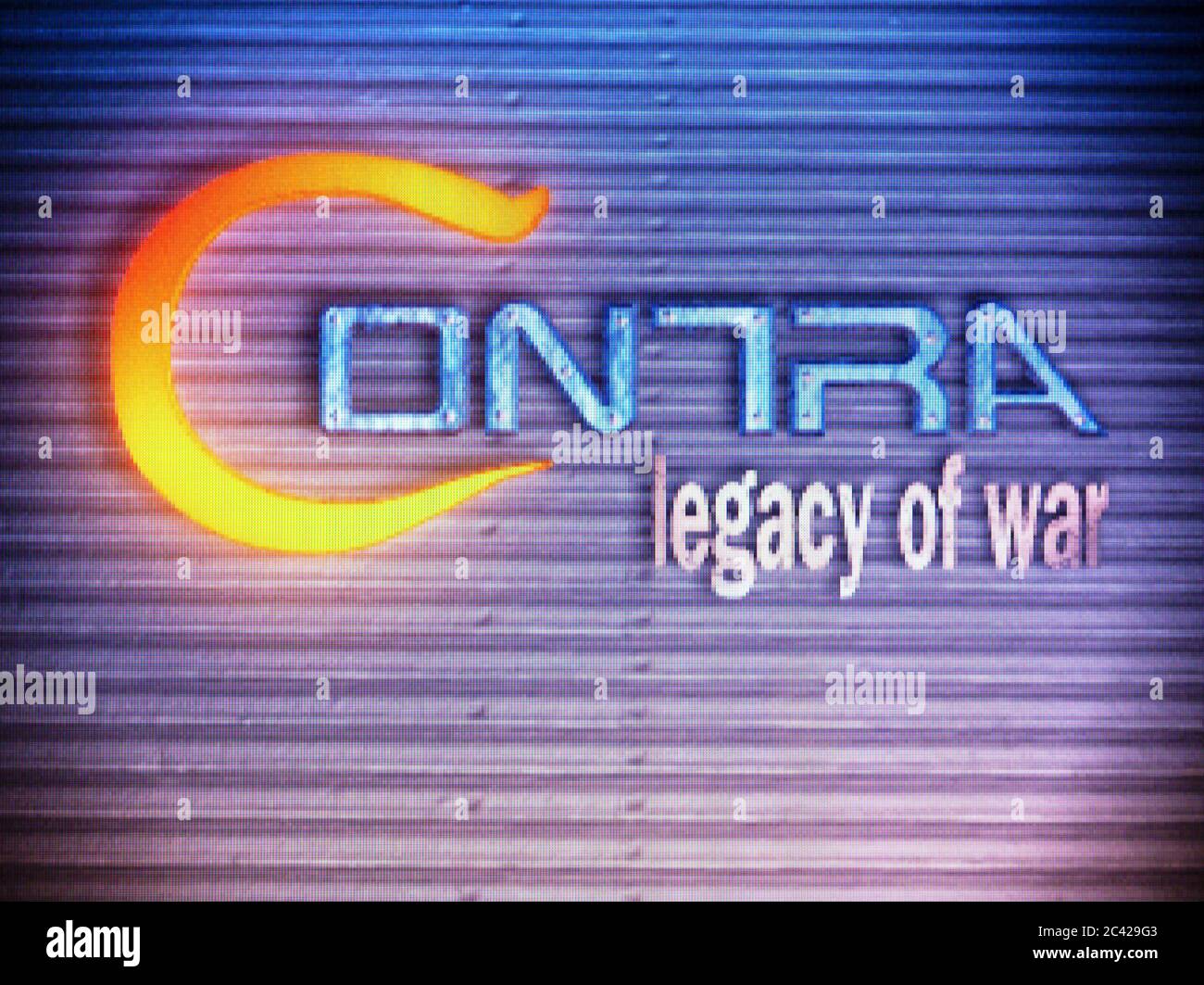 CONTRA Legacy of war – Sony PlayStation 1 PS1 PSX – nur für redaktionelle Zwecke Stockfoto