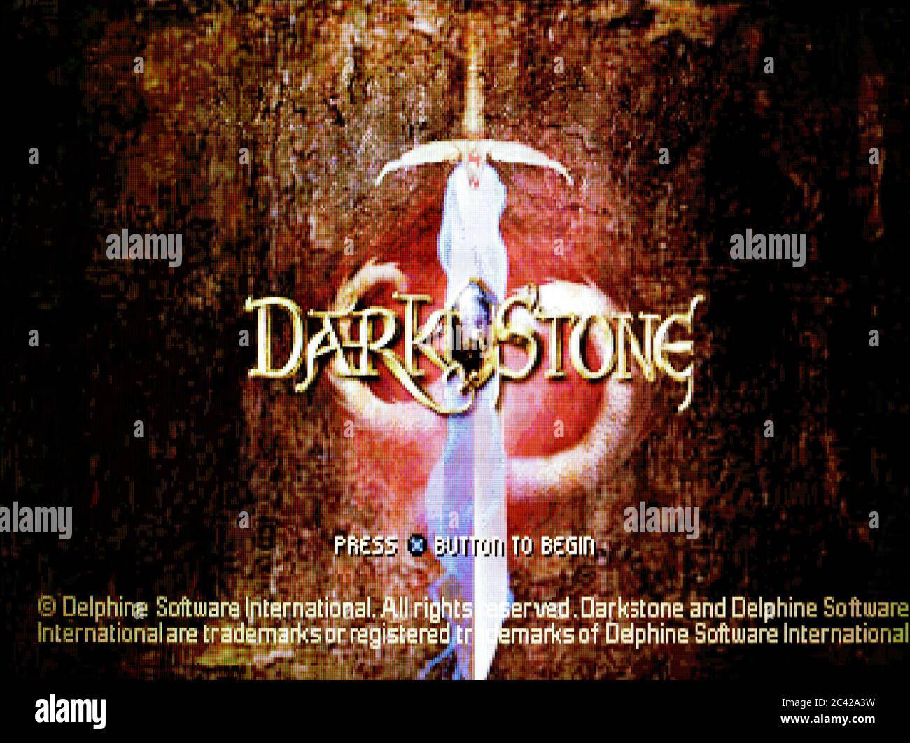 Dark Stone – Sony PlayStation 1 PS1 PSX – nur für redaktionelle Zwecke Stockfoto