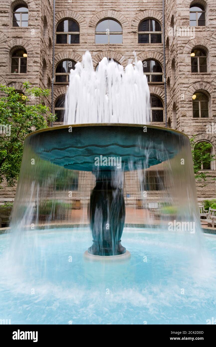 Brunnen im Allegheny County Courthouse, Pittsburgh, Pennsylvania, USA Stockfoto