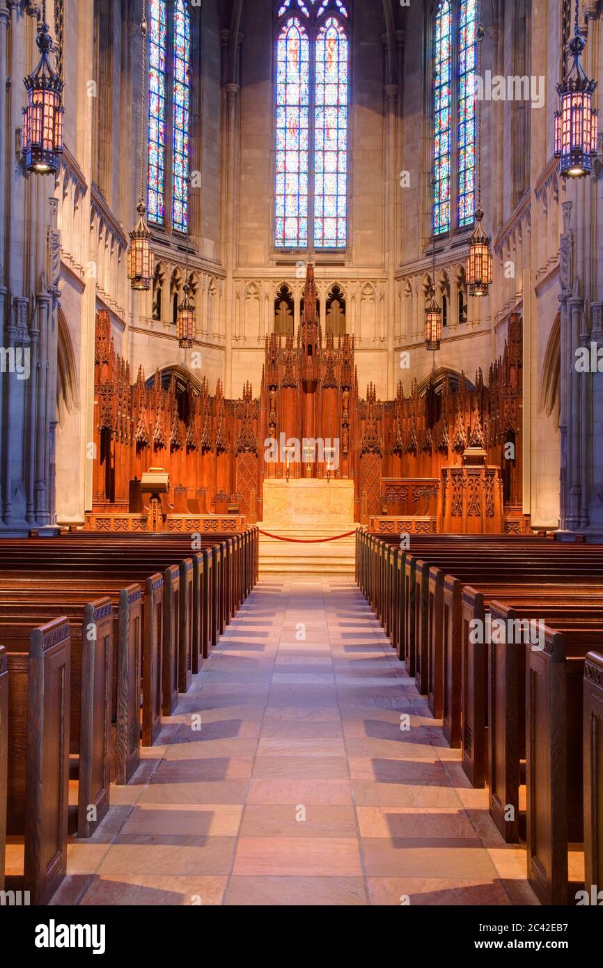 Heinz Chapel an der University of Pittsburgh, Pennsylvania, USA Stockfoto