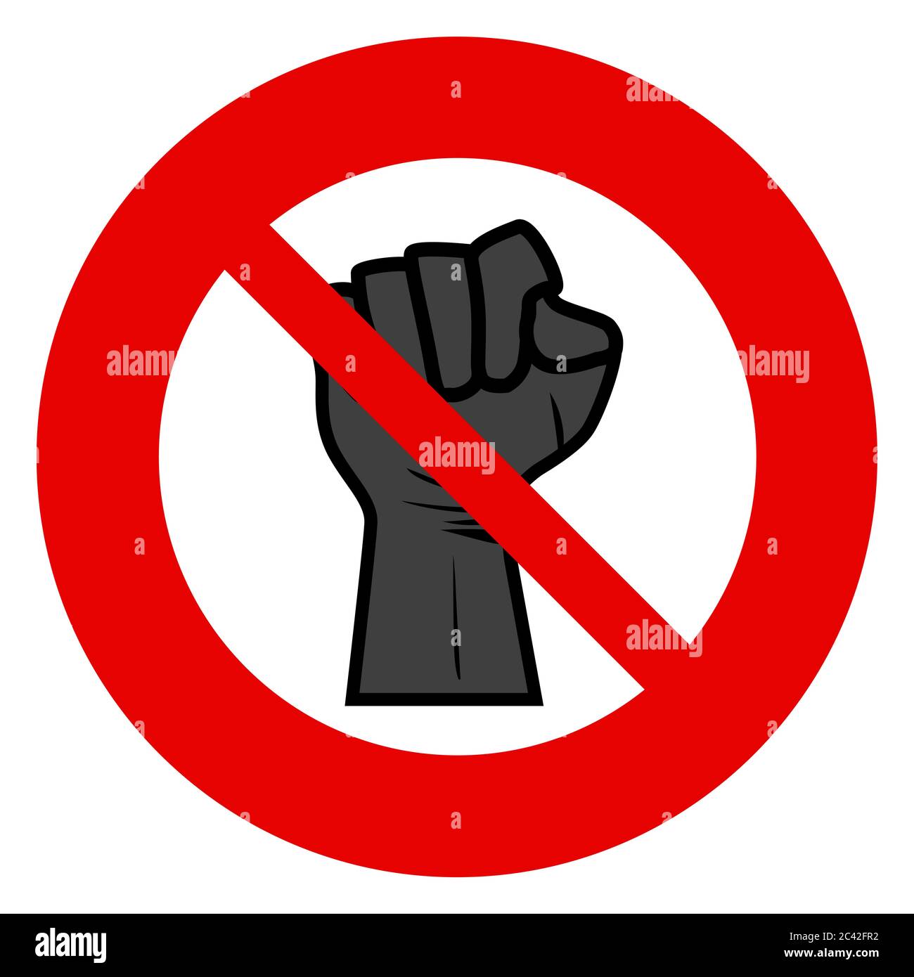 Schwarze Leben sind wichtig. Handsymbol für alle schwarzen Leben Materie Protest in den USA, um Gewalt gegen schwarze Menschen zu stoppen. Botschaft für Protestaktionen. Vintage Hand s Stockfoto