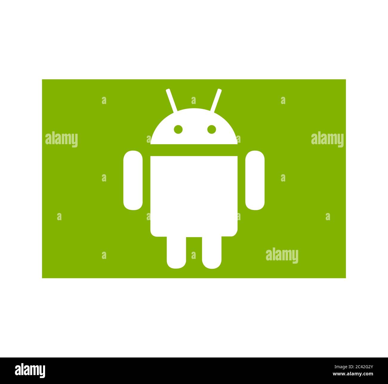 Android-Logo. Android das Betriebssystem für Smartphones, Tablets und mobile Plattformen. Android-App . Charkiw, Ukraine - 15. Juni 2020 Stockfoto