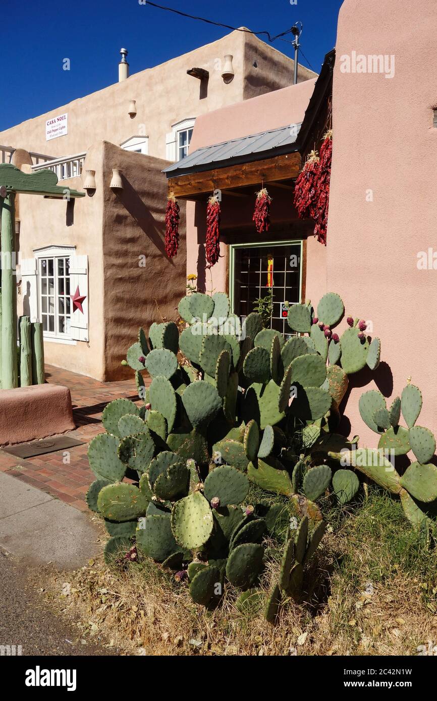Adobe Haus in Albuquerque, New Mexico Stockfoto