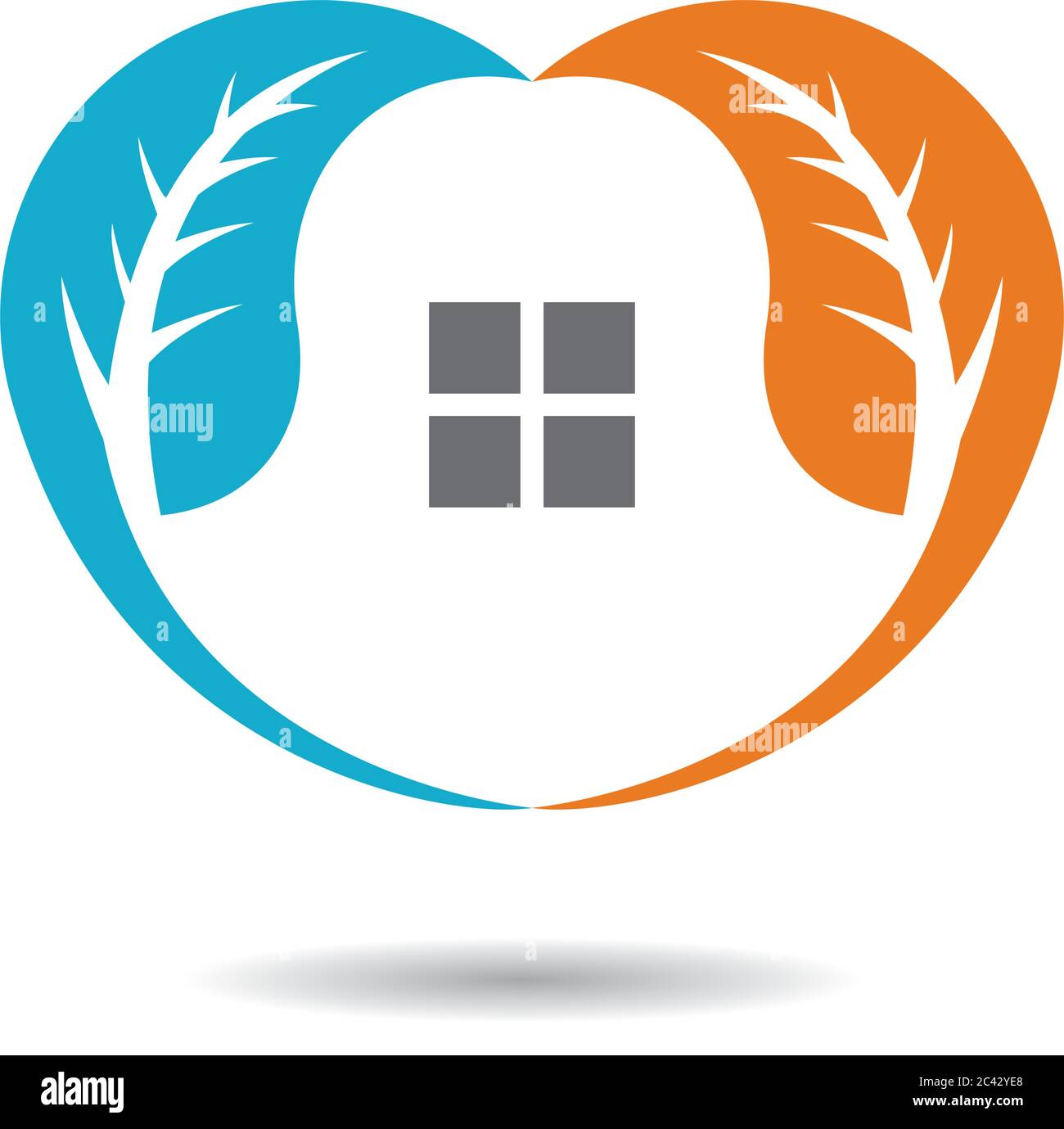 Green House Logo Symbol Illustration Stock Vektor