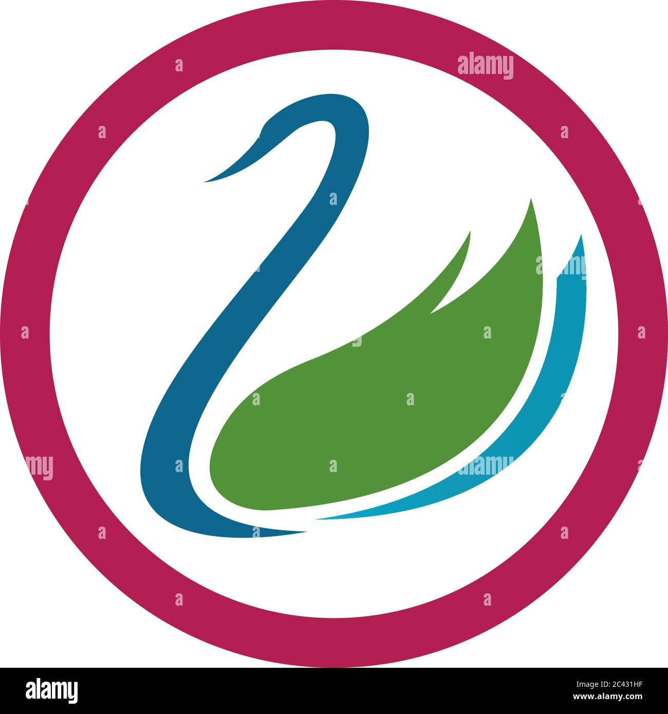 Swan Logo Vorlage Vektor Symbol Illustration Design Stock Vektor