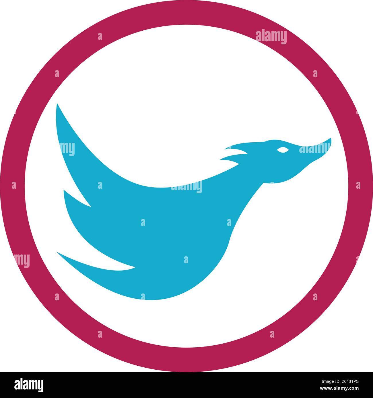 Duck Logo Vorlage Vektor Symbol Illustration Design Stock Vektor