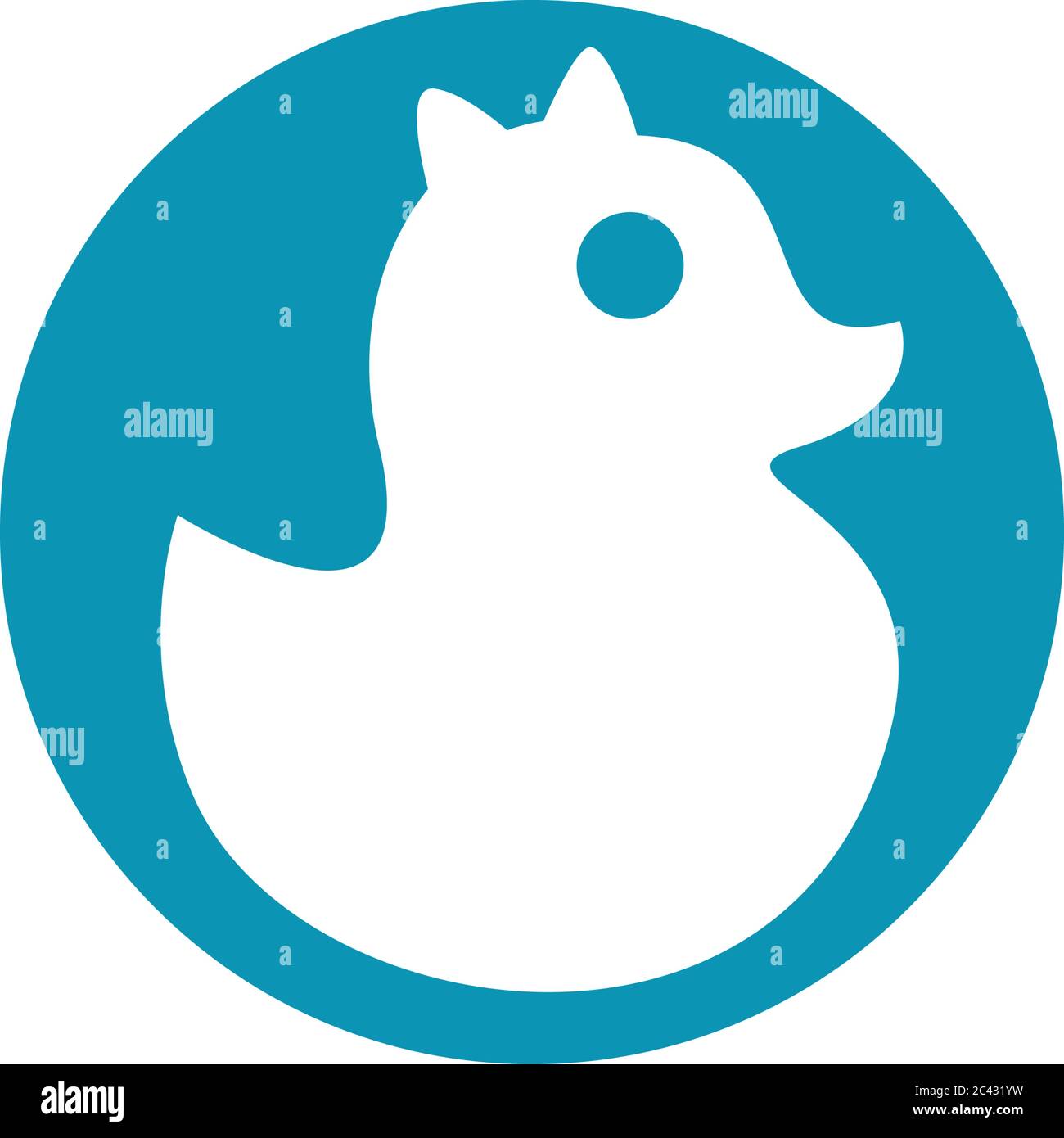 Duck Logo Vorlage Vektor Symbol Illustration Design Stock Vektor
