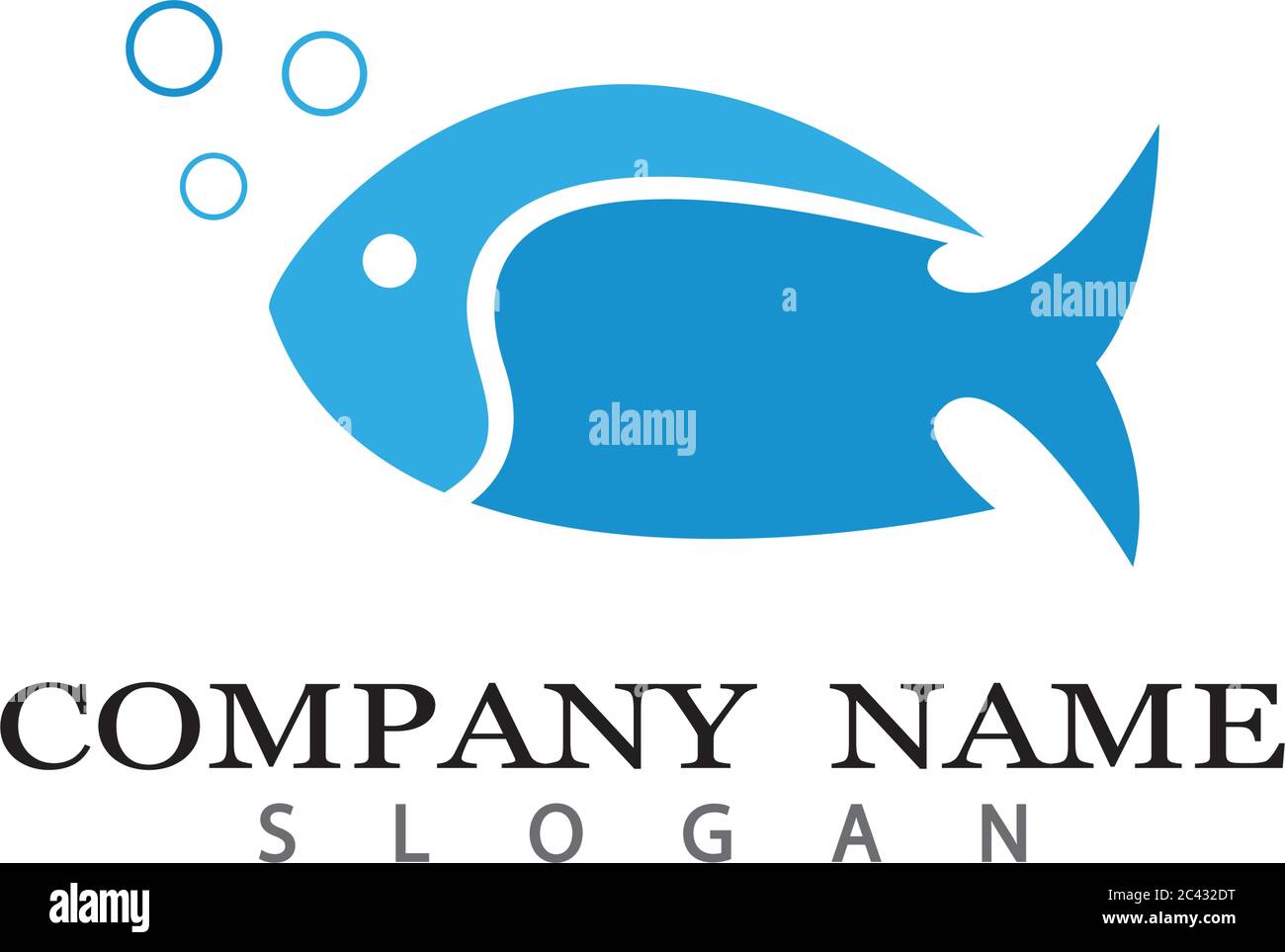 Fisch Logo Vorlage Vektor Symbol Design Stock Vektor