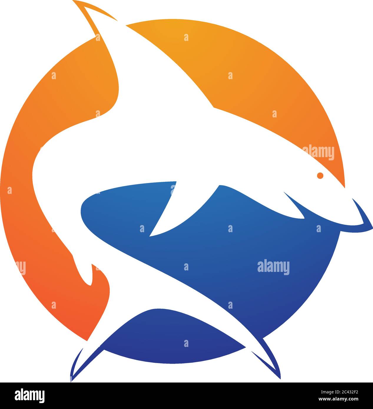 Shark Logo Vorlage Vektor Symbol Illustration Design Stock Vektor