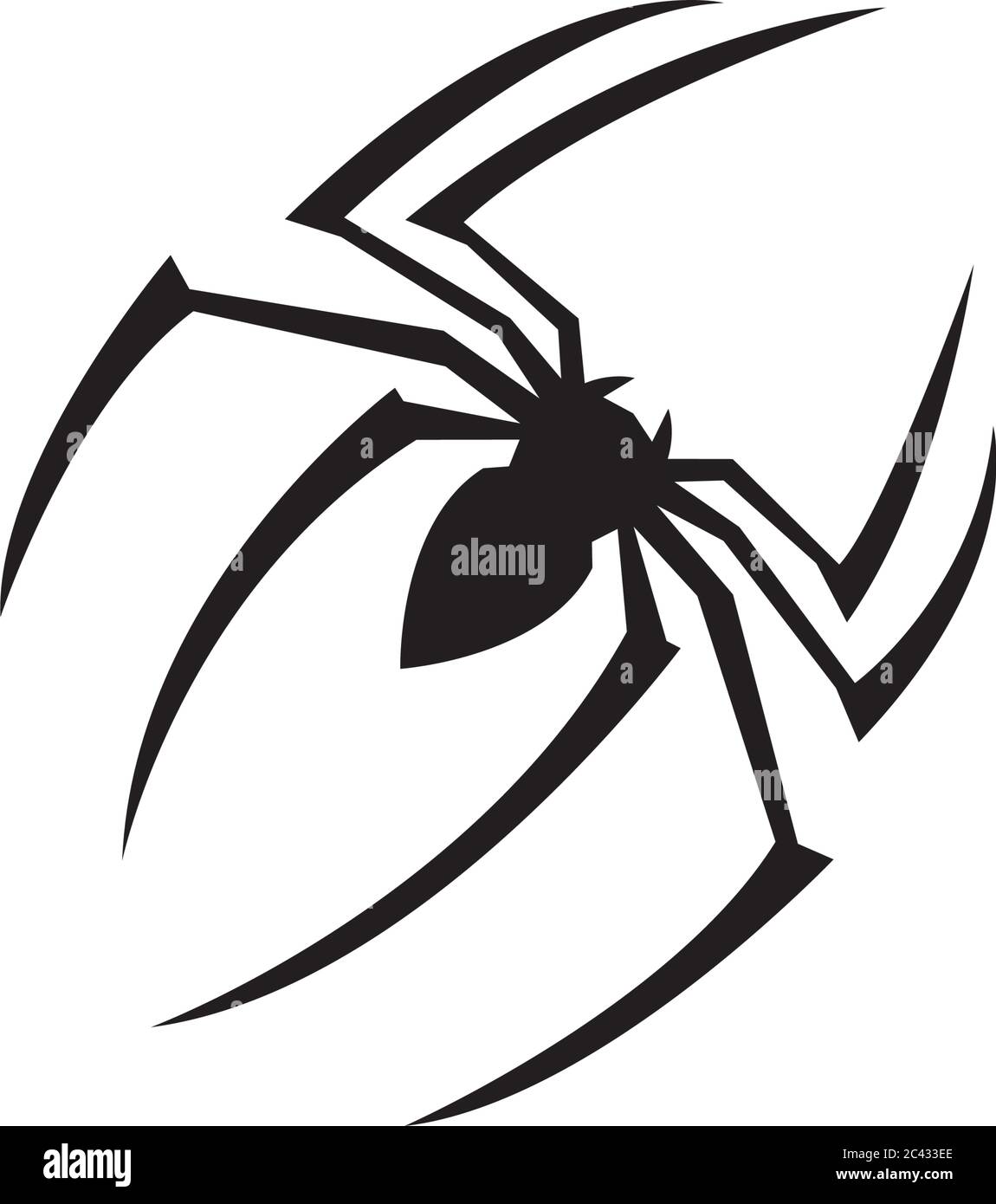 Spider Logo Vorlage Vektor Symbol Illustration Design Stock Vektor