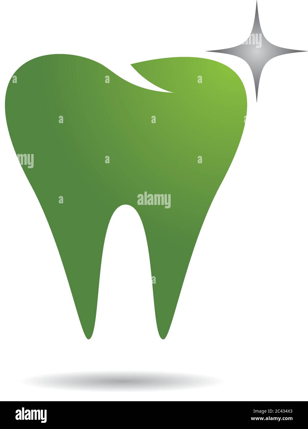 Zahnmedizinische logo Template Vector Illustration Icon Design Stock Vektor