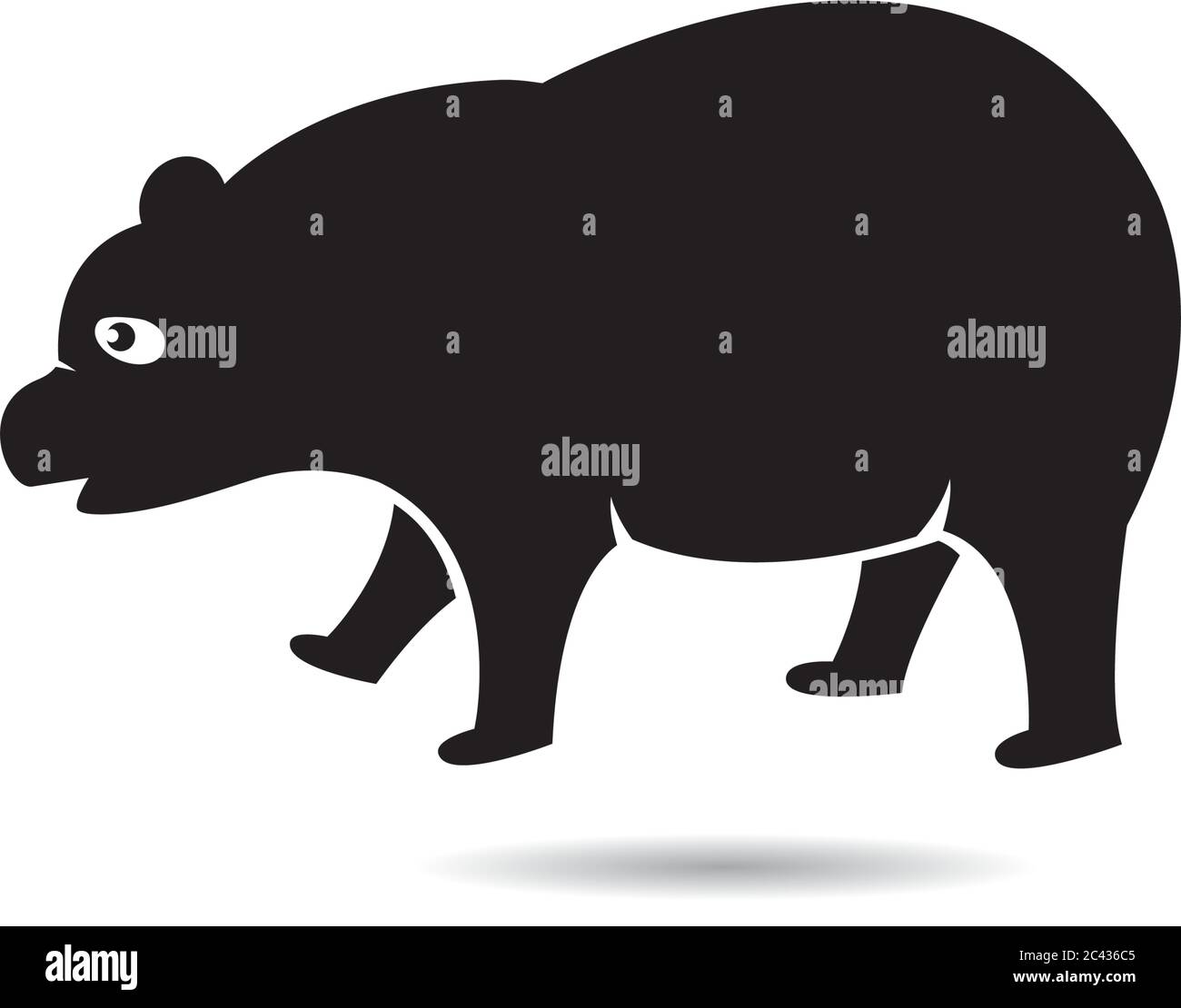 Panda Logo Vorlage Vektor Symbol Illustration Design Stock Vektor