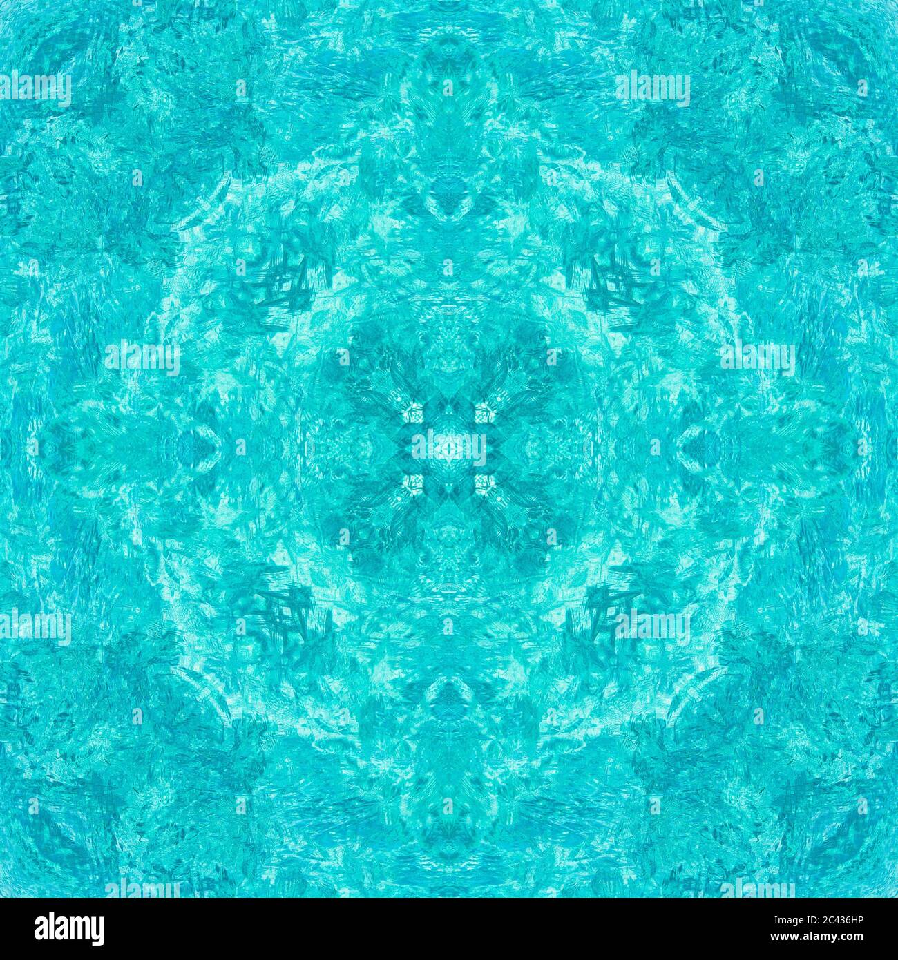Nahtlose symmetrische Muster abstrakt Ozean Wasser Textur Stockfoto