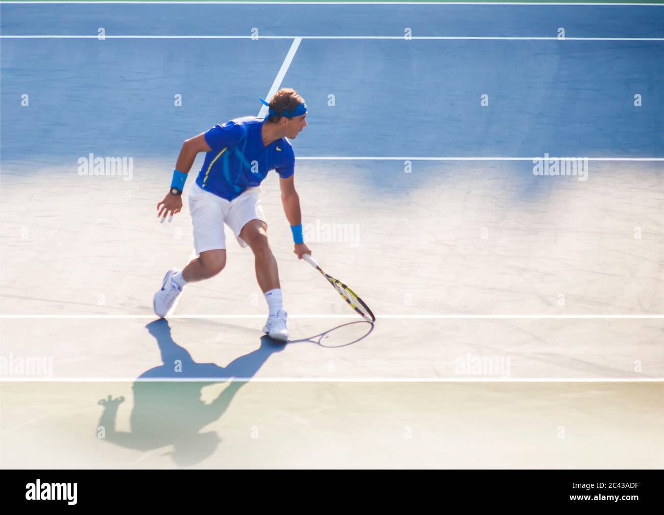 Rafael Nadal beim US Tennis Open Final, Flushing Meadows, New York, USA Stockfoto
