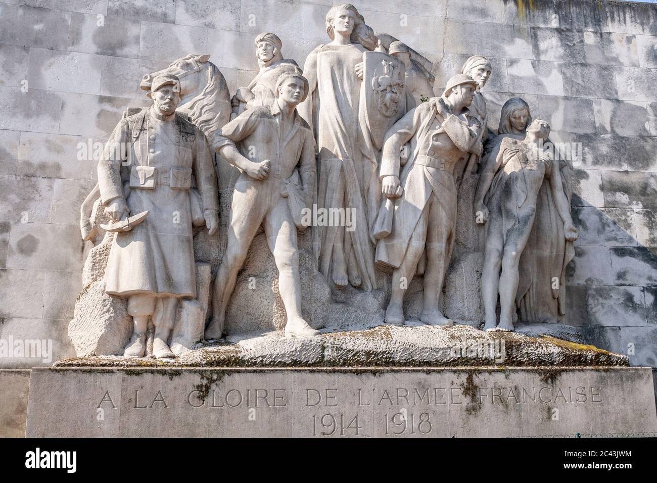 Skulptur zum Gedenken an den 1. Weltkrieg, Paris, Frankreich Stockfoto