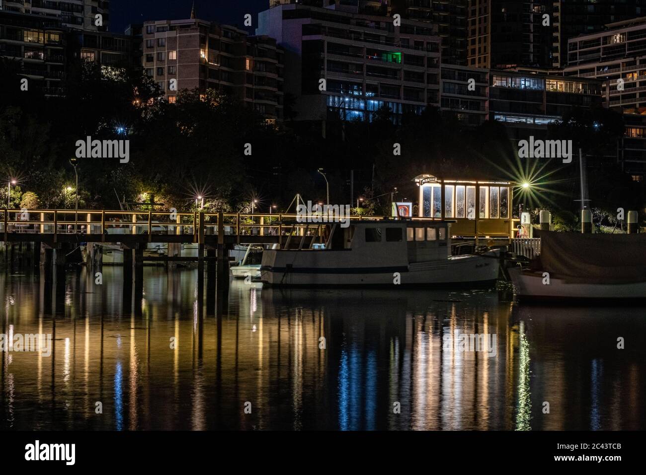 Anlegestelle am Hafen von Sydney Stockfoto