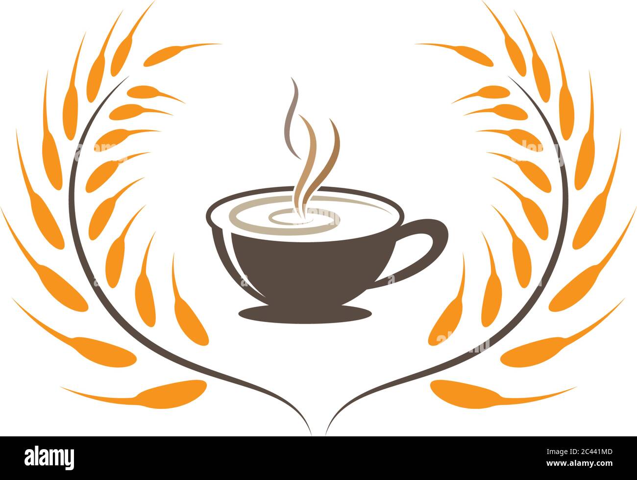 Kaffeetasse Logo Vektor Symbol Design Stock Vektor