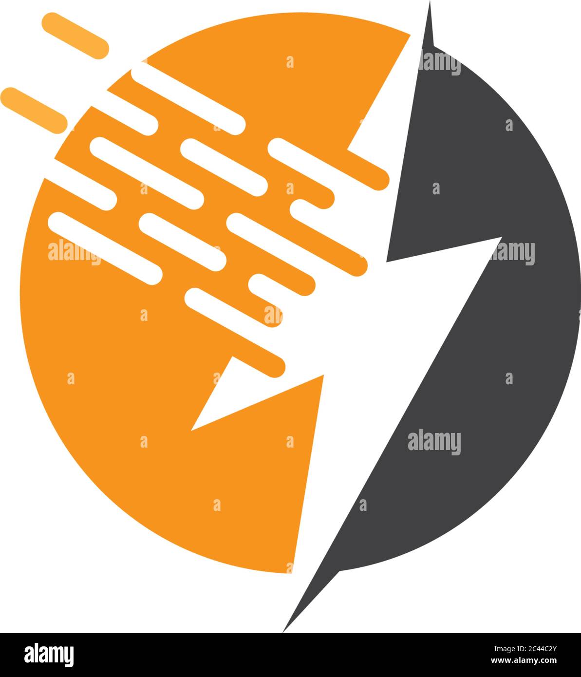 Blitz Logo Vorlage Vektor icon Abbildung design Stock Vektor