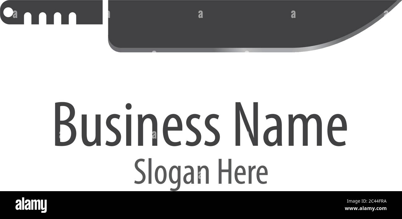 Messer Logo Vorlage Vektor Symbol Illustration Design Stock Vektor
