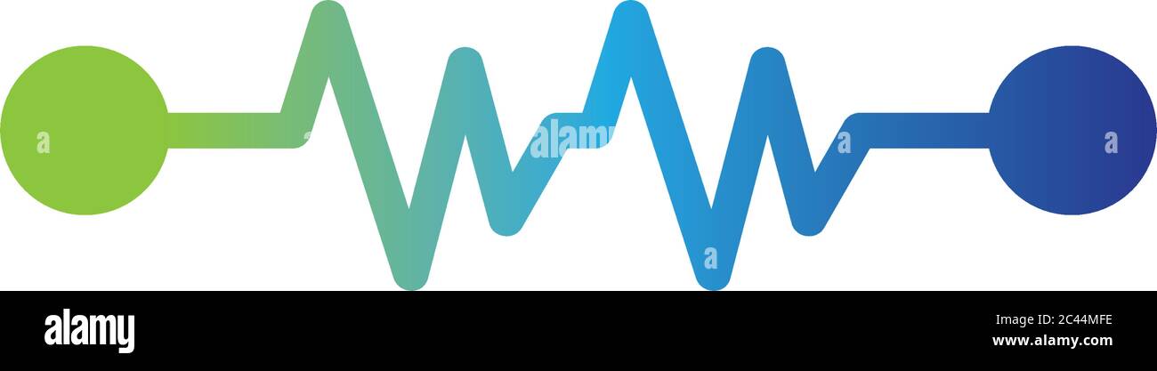 Pulse Logo Vorlage Vektor Symbol Illustration Design Stock Vektor