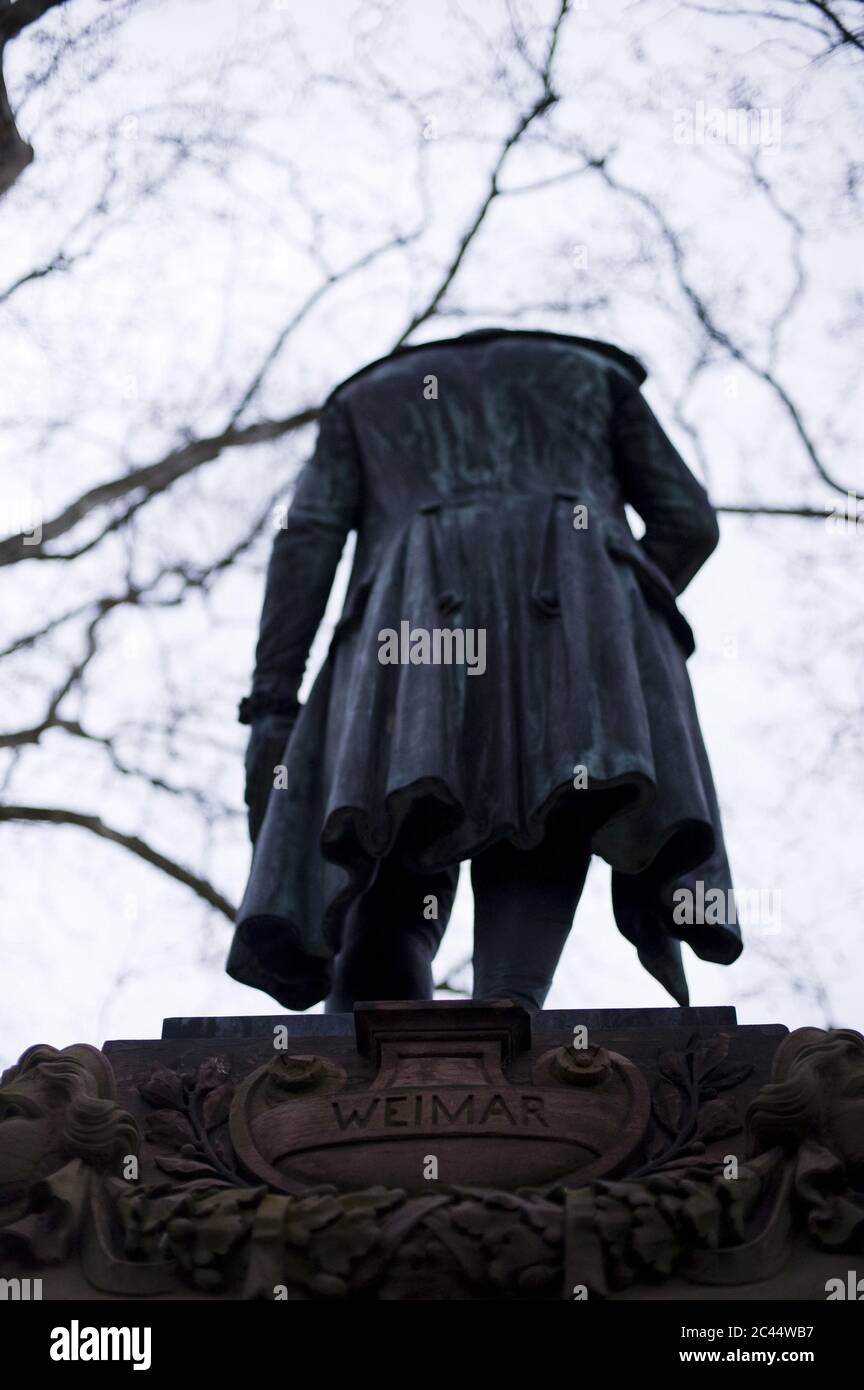 Schiller Statue in Marbach, Deutschland Stockfoto