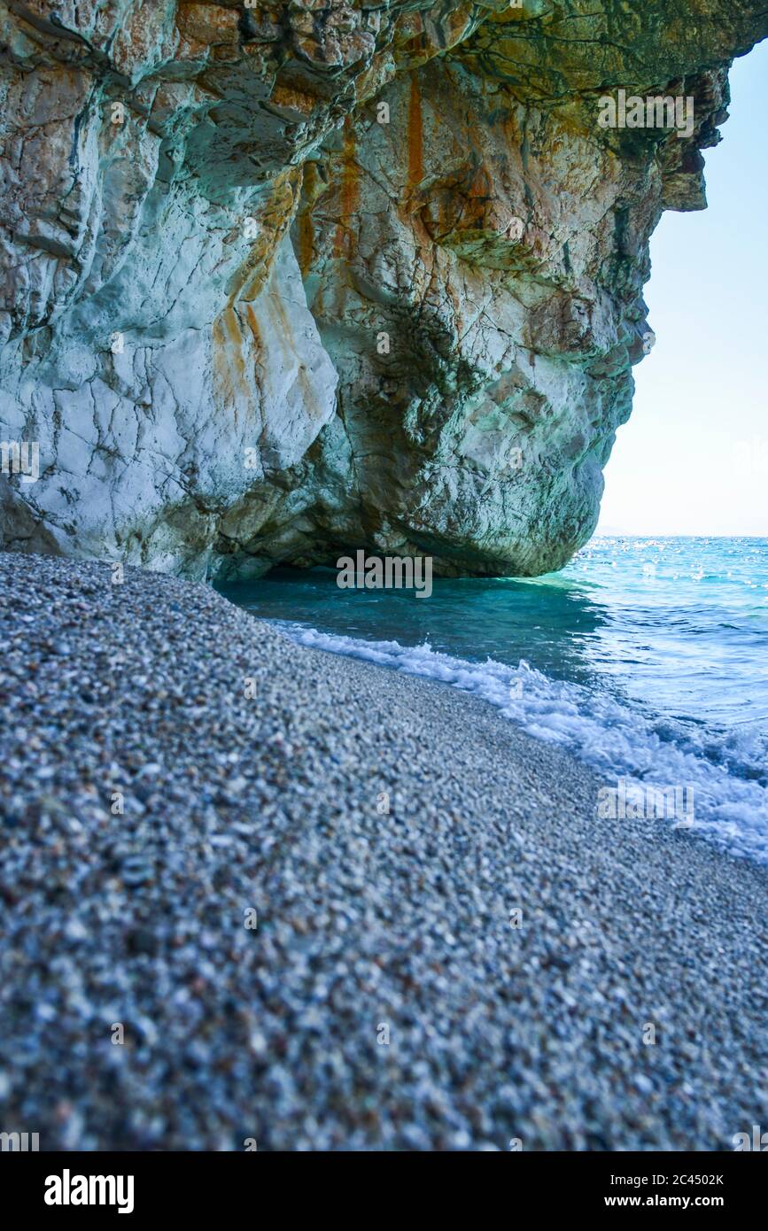 Gjipe Strand Stockfoto