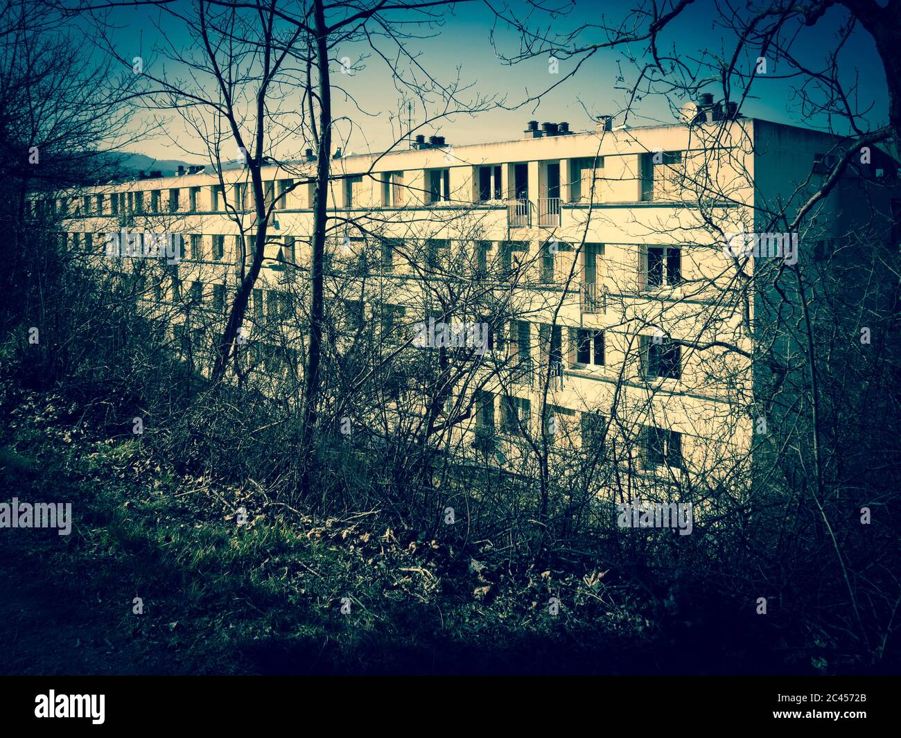 Alte Gebäude Blöcke. Frankreich Stockfoto