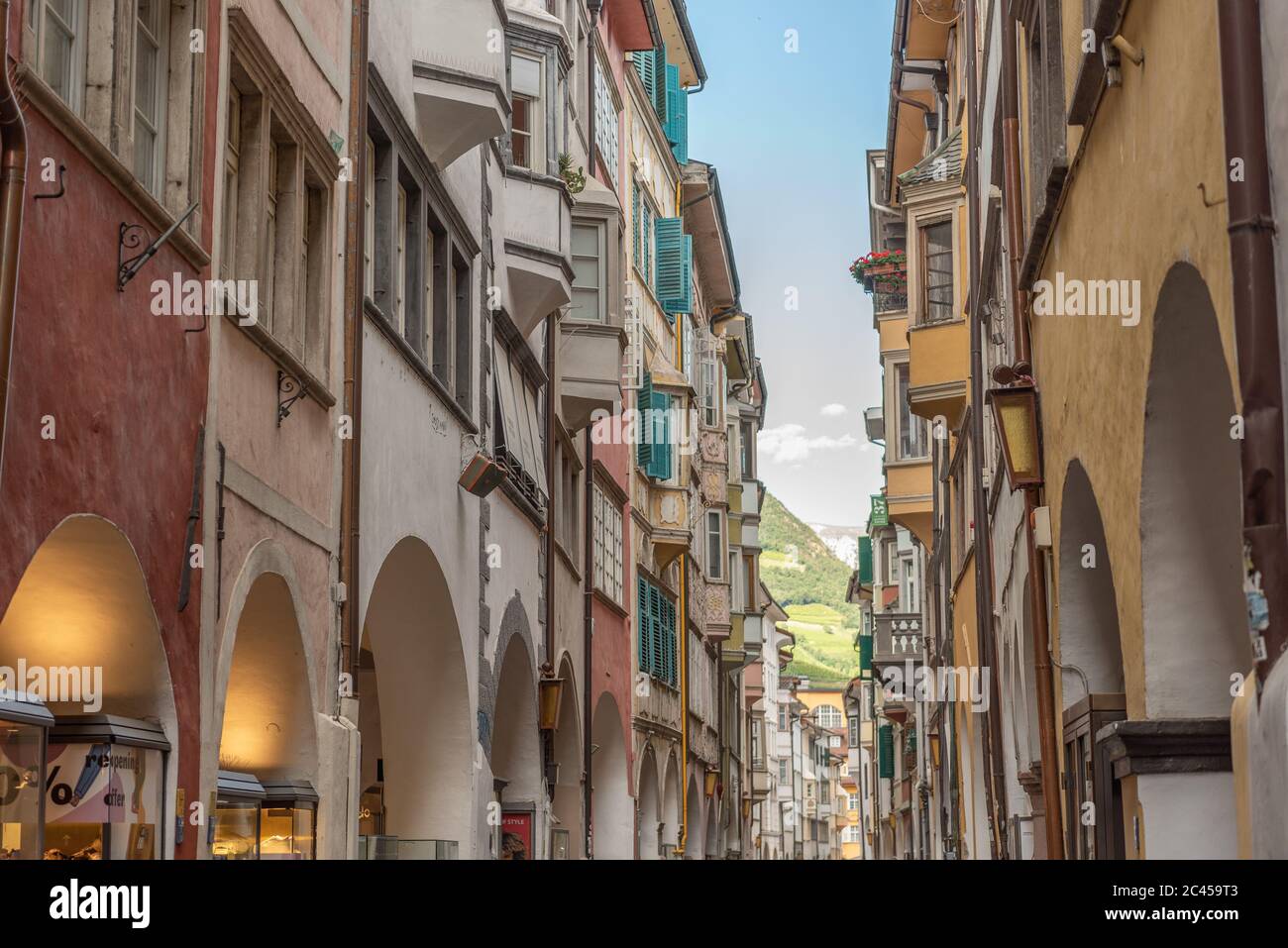 Bozen, Stadtzentrum, Südtirol, Italien Stockfoto