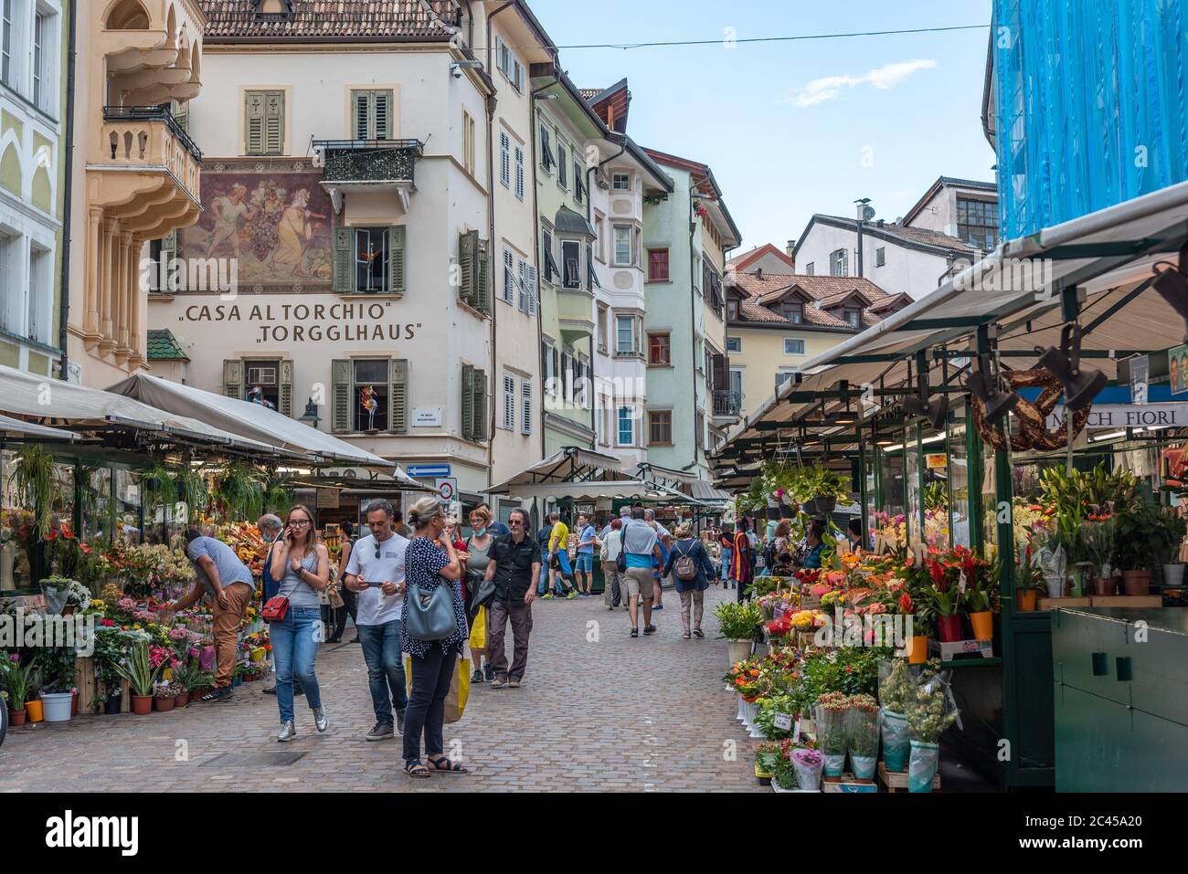 Bozen, Stadtzentrum, Südtirol, Italien Stockfoto