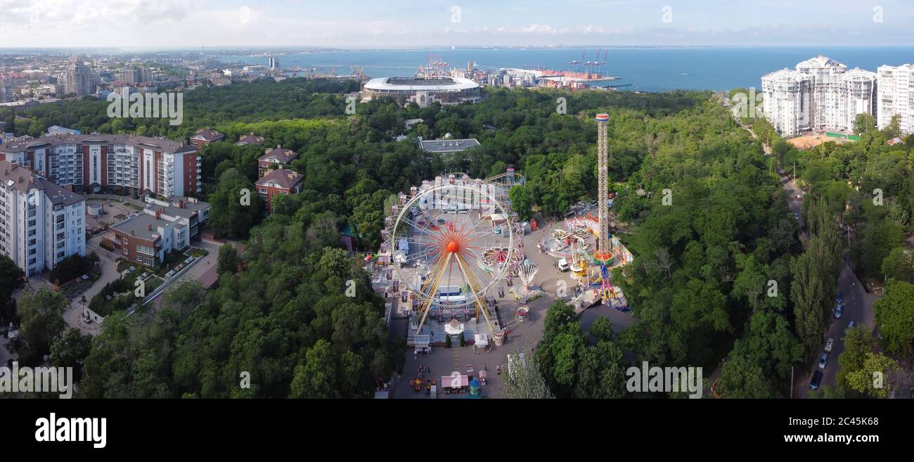odessa ukraine Riesenrad Panorama Stockfoto
