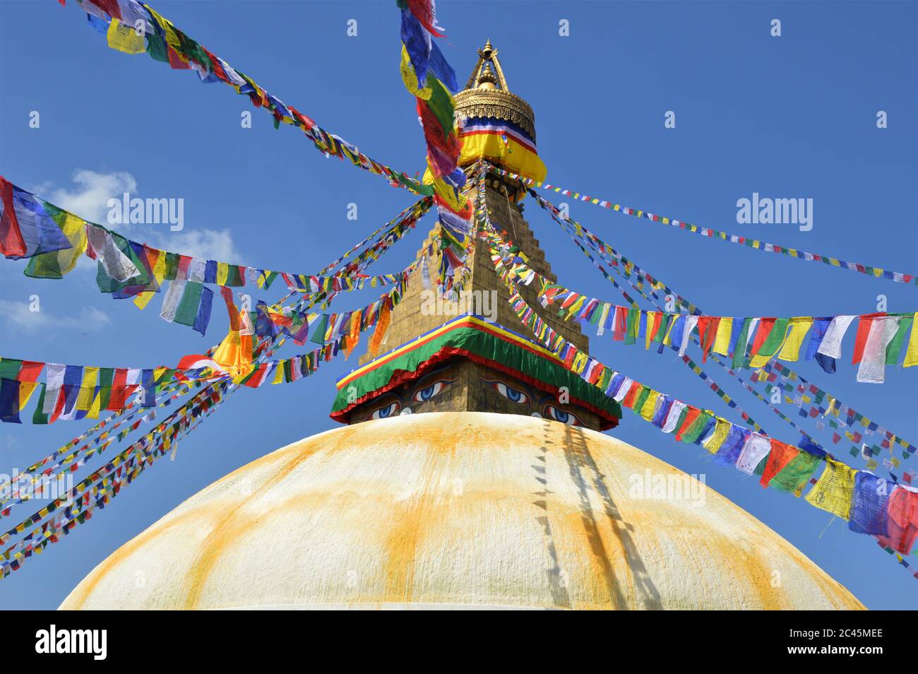 Boudhanath Stupa, Kathmandu, Nepal Stockfoto