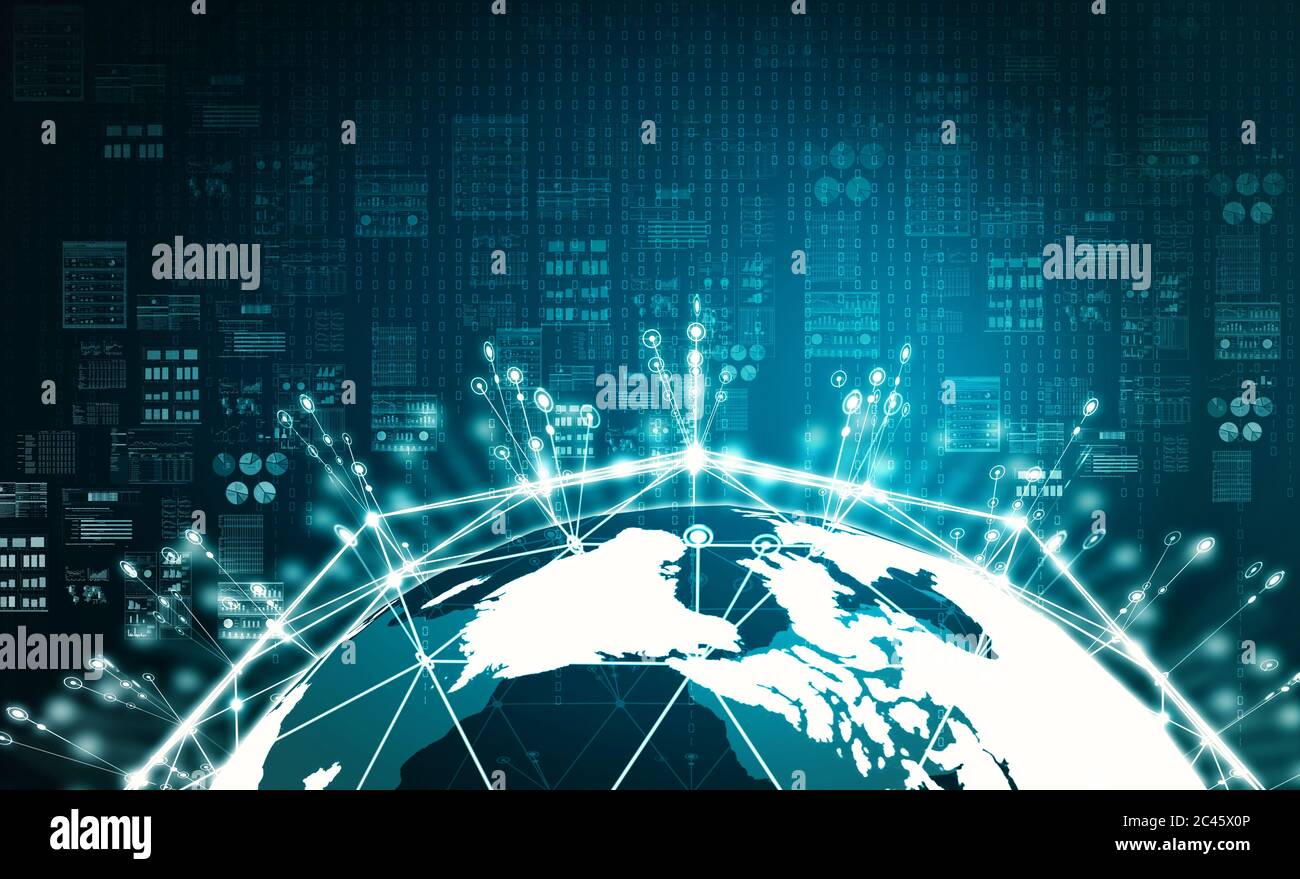 internet Big Data Informationskonzept Stockfoto