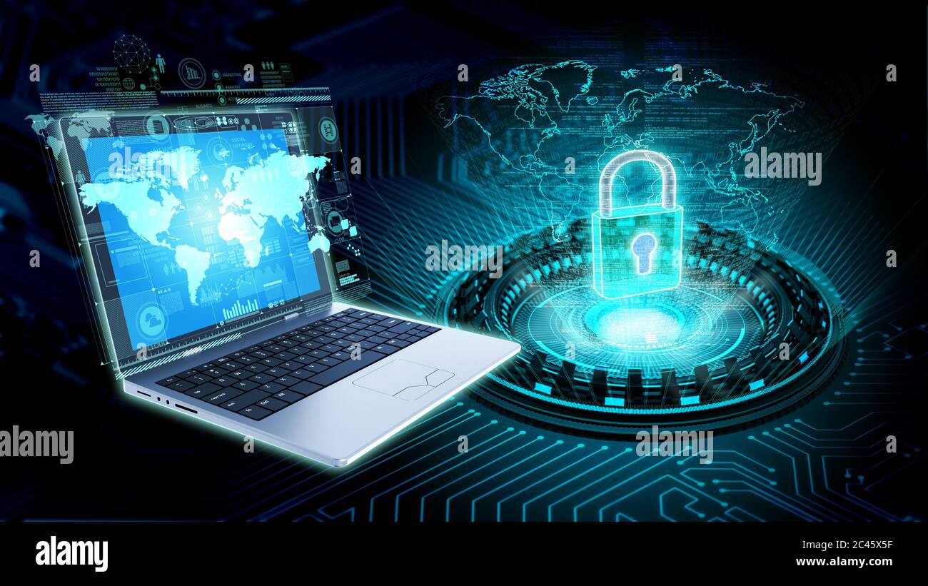 Internet-Sicherheit und Informationstechnologie Konzept Stockfoto