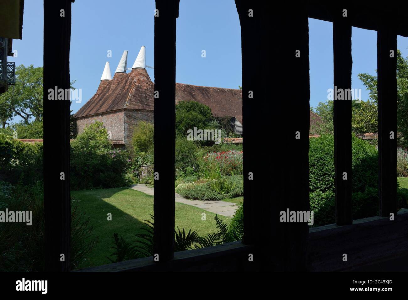 The Oast House at Great Dixter House & Gardens, Northiam, East Sussex, England, Großbritannien Stockfoto