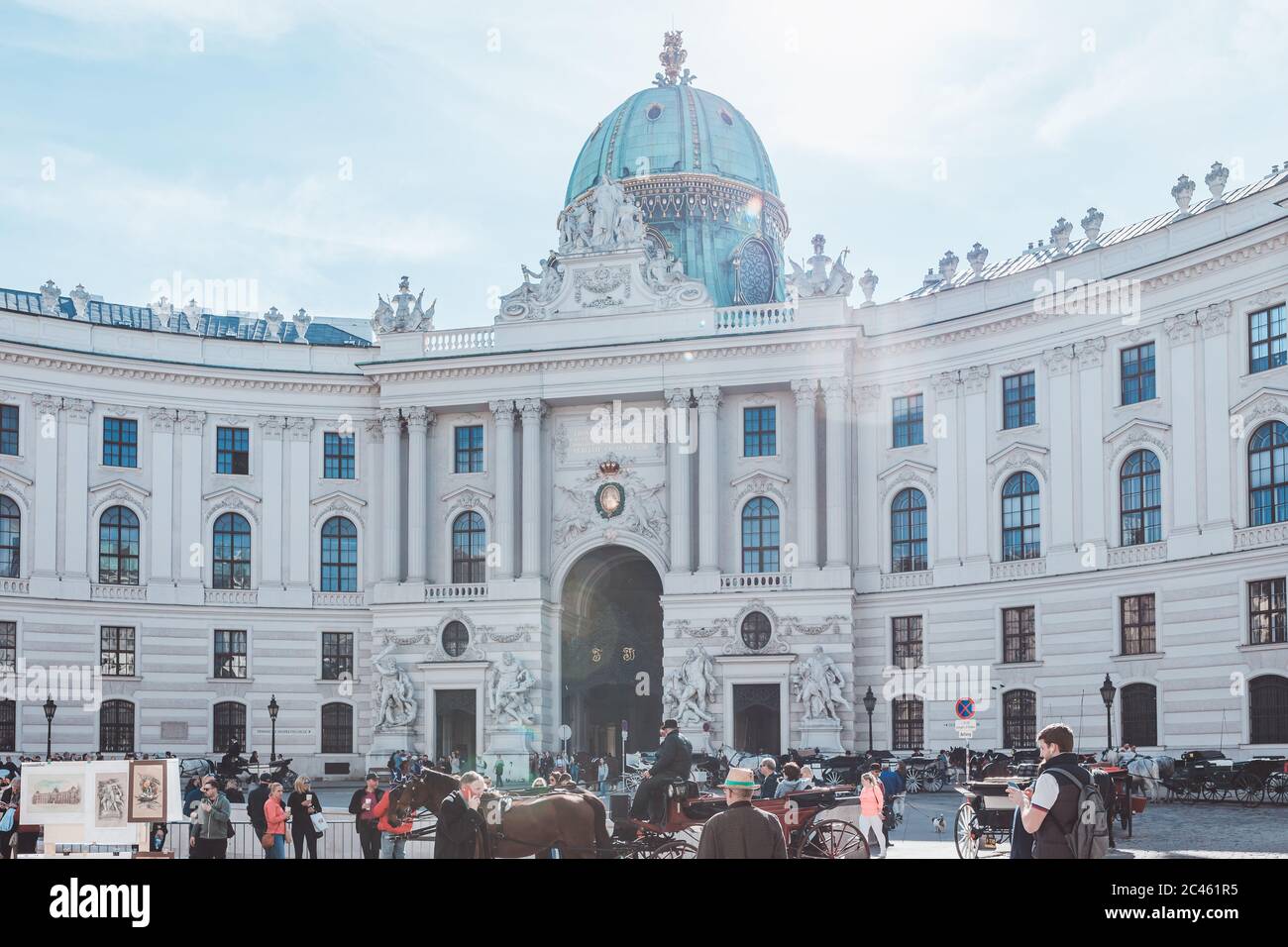 Hofburg, Hofburg Wien Stockfoto