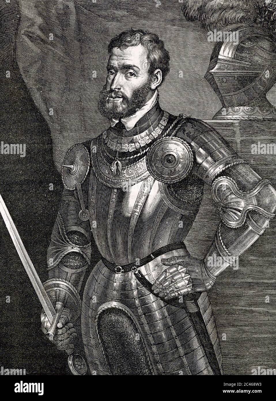 KARL V., Kaiser des Heiligen Römischen Reiches (1500-1558) Stockfoto