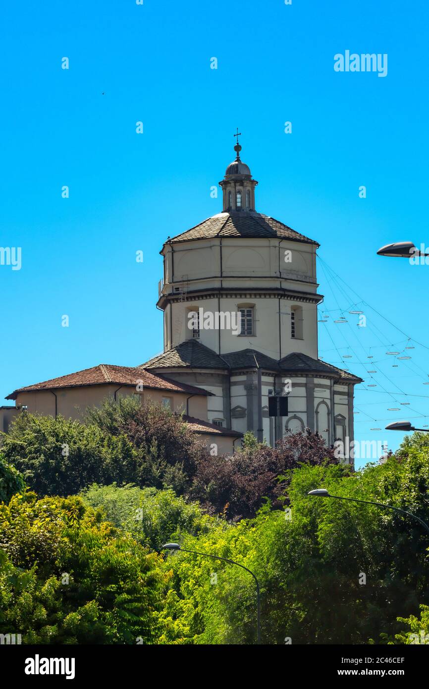 Italien Piemont Turin Monte dei Cappuccini - Kirche Santa Maria del Monte Stockfoto