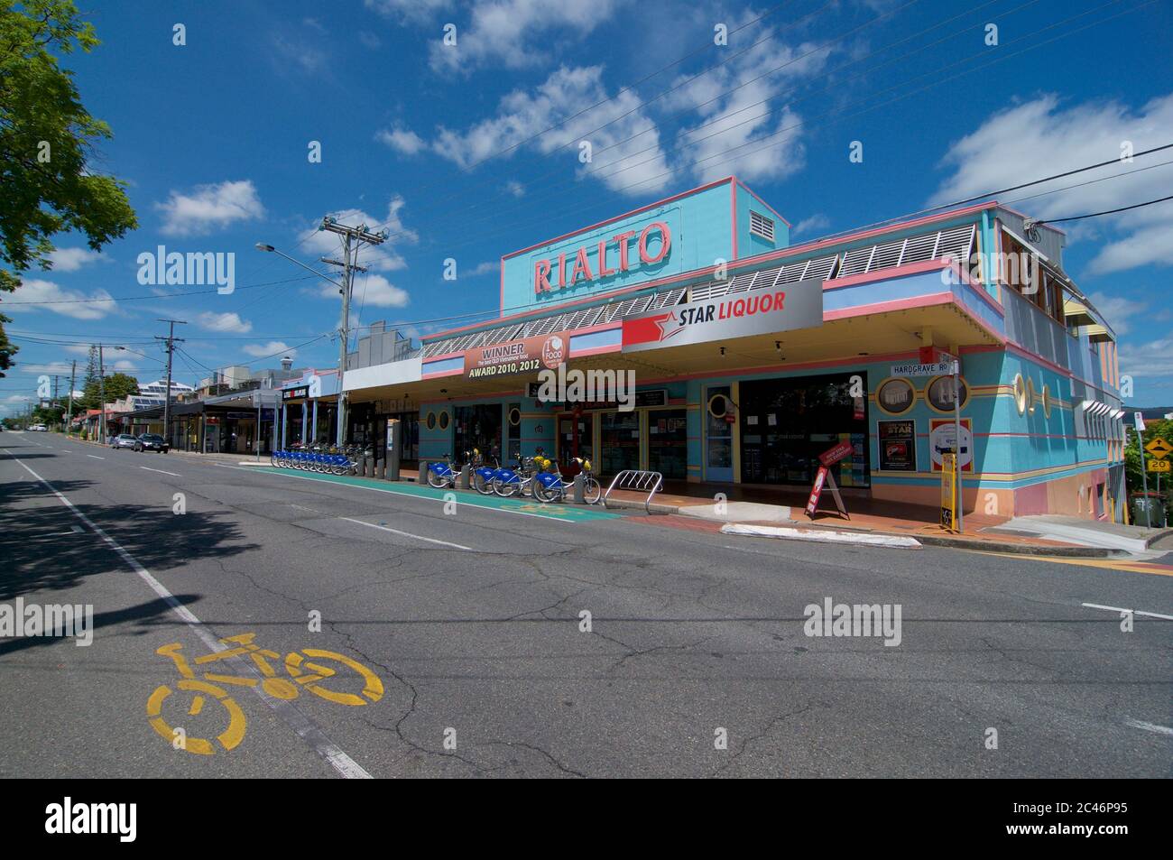 Brisbane, Queensland, Australien - 29. Januar 2020 : Blick auf das wunderschöne Rialto Theater Gebäude im eklektischen West End Viertel in Brisbane, Stockfoto