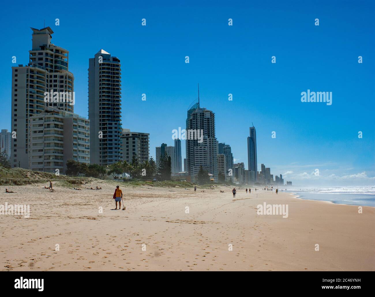 Sonniger Tag an der Gold Coast Stockfoto