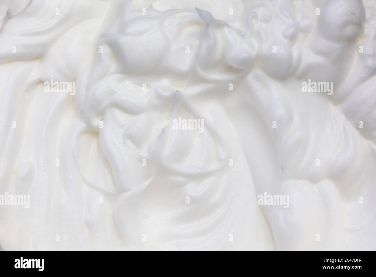 Peitsche Ei Whites, , Baiser Sahne, für Lebensmittel Hintergrund Stockfoto