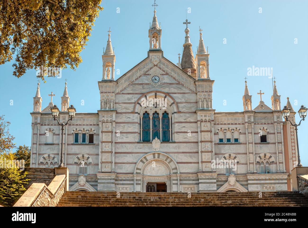Heiligtum der Nostra Signora di Montallegro ('Unsere Liebe Frau von Montallegro') in Rapallo, Ligurien; Italien Stockfoto
